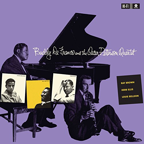 Album cover featuring Buddy DeFranco, Oscar Peterson, and jazz musicians.