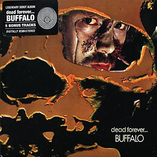 CD cover for Buffalo’s “Dead Forever…” featuring a distressed face.