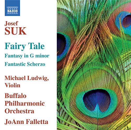 CD cover for Josef Suk’s “Fairy Tale” featuring peacock feathers.
