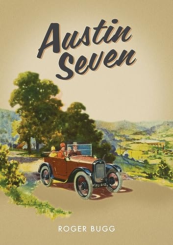 Book cover depicting a vintage red Austin Seven car in a landscape.