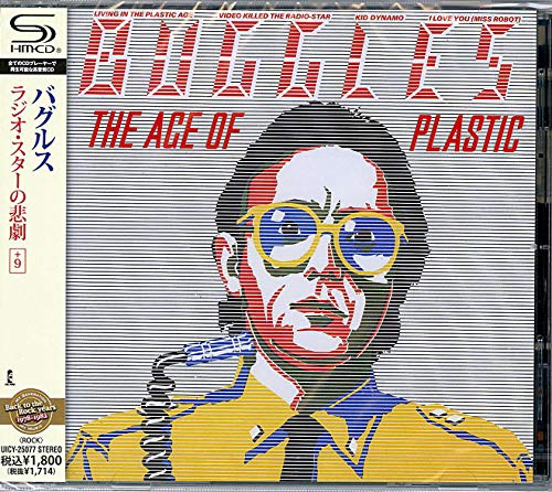 CD cover for Bugglesā āThe Age of Plasticā featuring a stylized portrait.