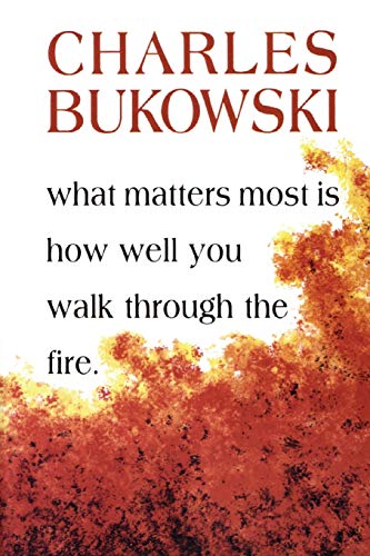 Book cover with title and author text over a red and yellow fire graphic.
