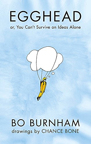 Book cover: "Egghead" depicts a parachuting figure against a blue sky.