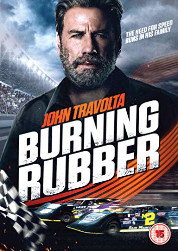 DVD cover featuring John Travolta above racing cars on a track with checkered flag.
