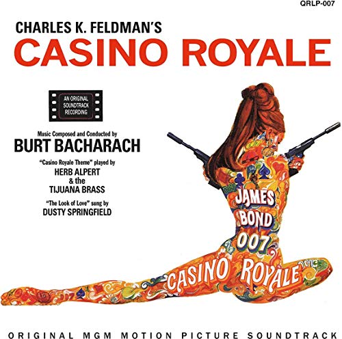 Casino Royale" soundtrack vinyl album cover featuring a stylized woman with guns.