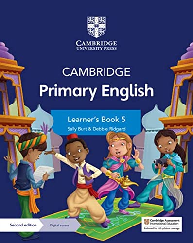 Cambridge Primary English Learner’s Book 5 cover with illustrated children.