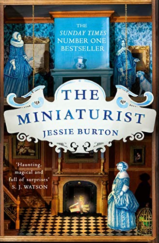 Book cover featuring a miniature dollhouse interior with figures and a central title banner.