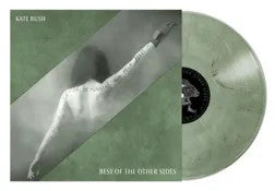 Kate Bush vinyl record, pale green, with figure reaching upwards.