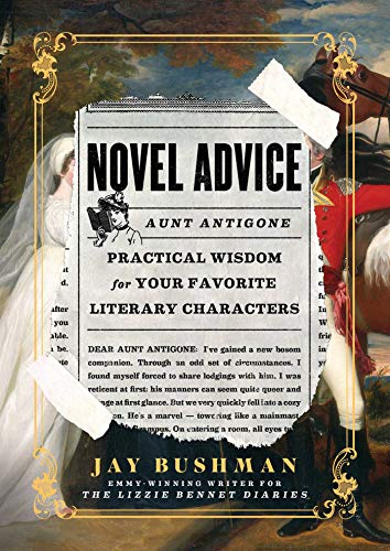 Book cover featuring vintage illustrations and text about literary advice.