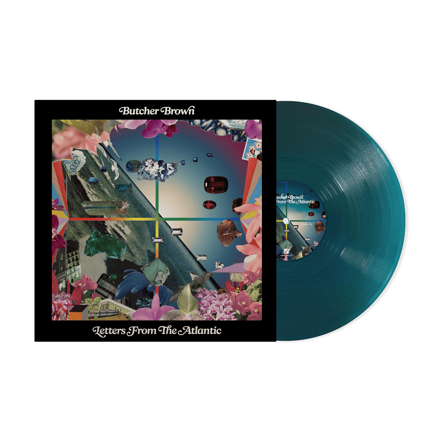 Butcher Brown’s “Letters From The Atlantic” vinyl record with colorful cover art.