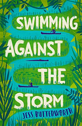 Book cover: River with kayakers, green foliage, and large title text.