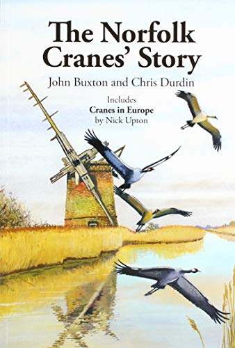 Book cover depicting cranes in flight near a windmill and marshland.