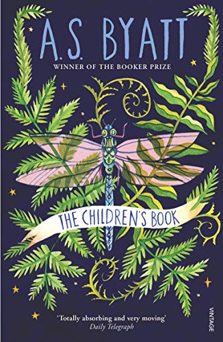 Book cover with dragonfly illustration and floral green foliage.