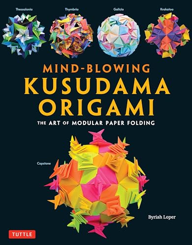 Book cover featuring colorful, complex origami sphere designs.