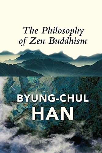Book cover: "The Philosophy of Zen Buddhism" with mountain landscape.
