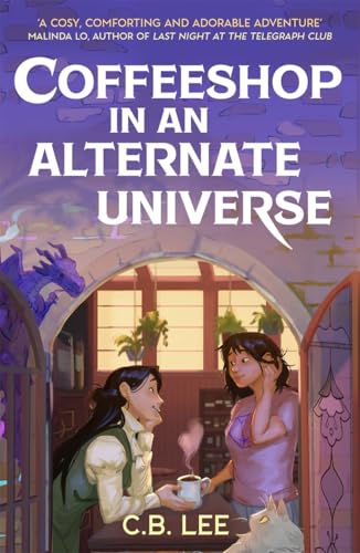 Book cover showing two women in a cafe with a wyvern and a cat.