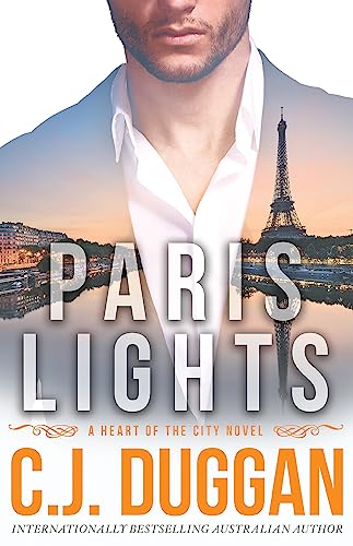 Book cover: man’s face overlaid with Paris cityscape and title “Paris Lights”.