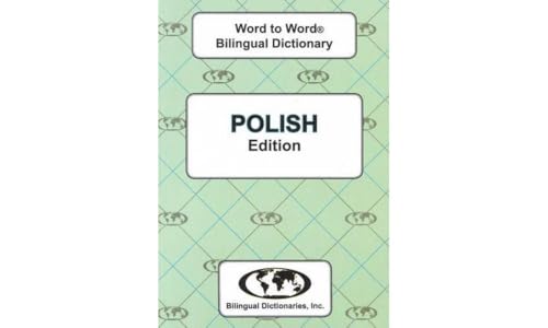 Green and white dictionary cover reading "Polish Edition", with globe logo.