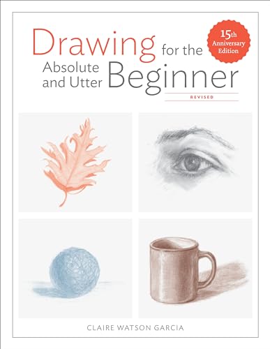 Book cover with drawings of a leaf, eye, yarn, and mug.