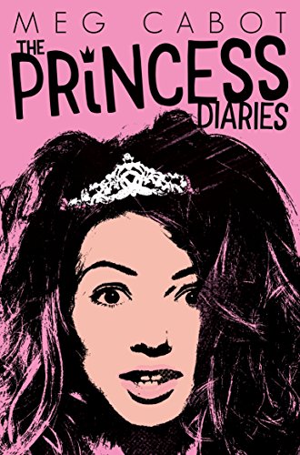 Book cover of The Princess Diaries featuring a stylized illustration of a girl wearing tiara.