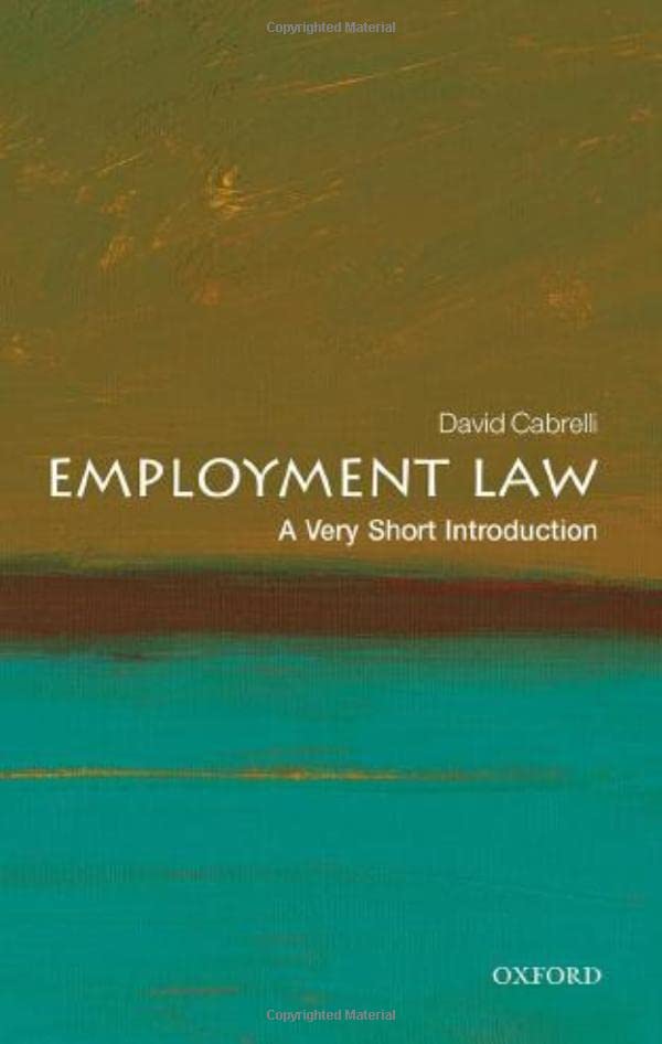 Book cover: "Employment Law" by David Cabrelli, Oxford University Press.