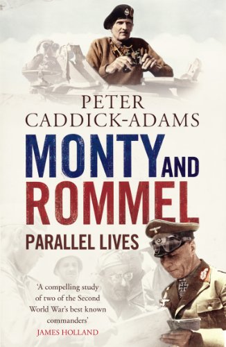 Book cover featuring portraits of Generals Montgomery and Rommel during WWII.