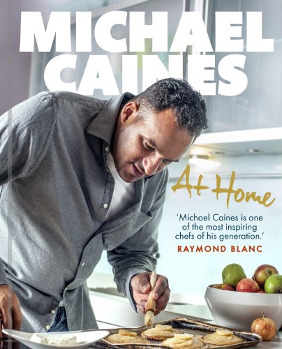 Chef Michael Caines decorating pastries in a kitchen, book cover.