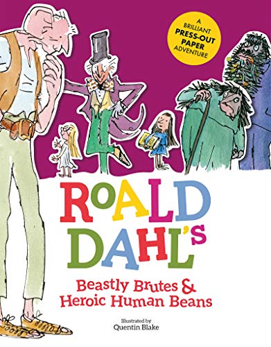 Roald Dahl book cover with illustrated characters by Quentin Blake.