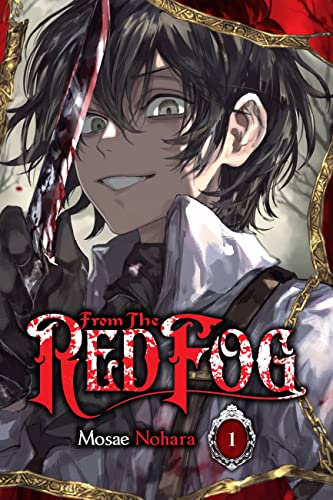 Manga cover featuring a boy with dark hair holding a bloody knife.