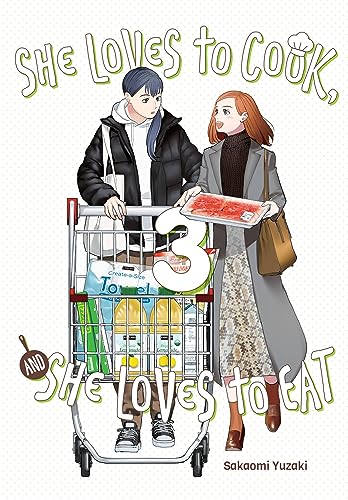 Manga volume 3 cover: couple with groceries in a shopping cart.