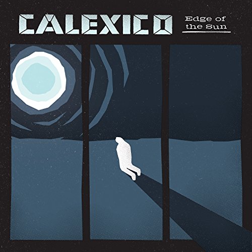 Calexico album cover: dark blue abstract art with a moon and figure.