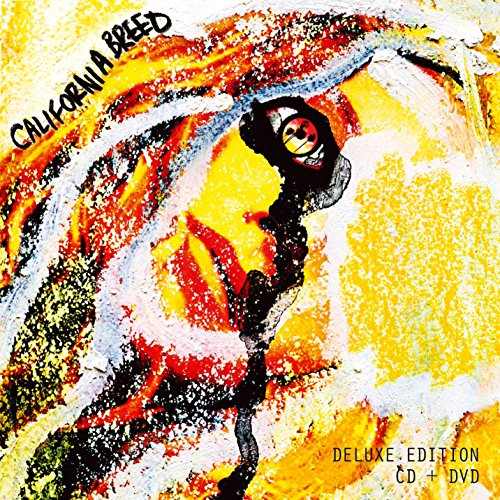 CD cover with abstract painting of a figure in yellow and orange.