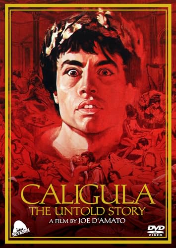 DVD cover for "Caligula," featuring a man with a crown and figures below.