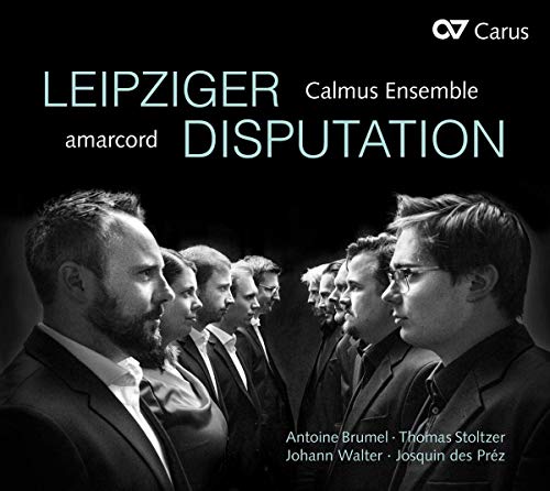 "CD cover featuring a black-and-white photo of a men's choir."