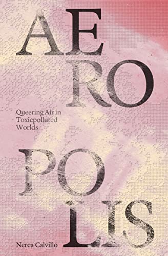 Book cover with large, dark text reading “Aeropolis” on a pink, textured background.