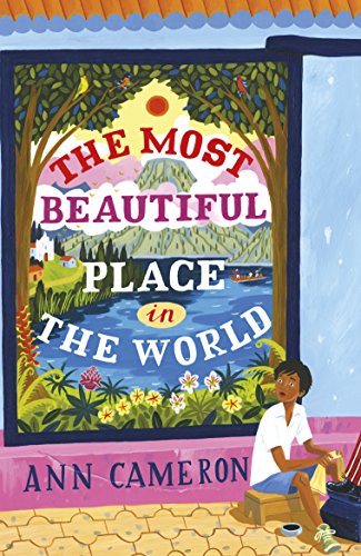 Book cover with illustrated landscape and a boy sitting outside.