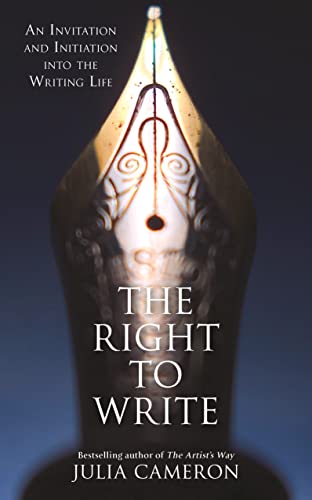 Book cover for The Right to Write featuring a close-up of a fountain pen nib.
