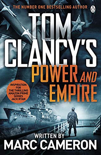 Book cover for “Tom Clancy’s Power and Empire” with military imagery.