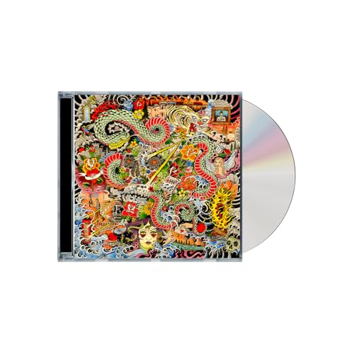 CD case with colorful, detailed dragon and tiger artwork, silver disc visible.