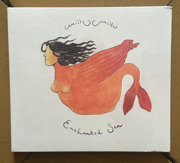 CD cover with a hand-drawn illustration of a red mermaid.