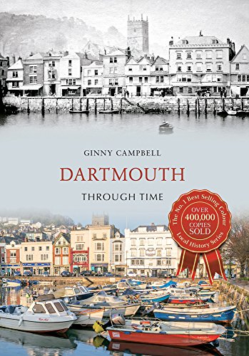 Book cover showing Dartmouth, England, then and now, with boats.