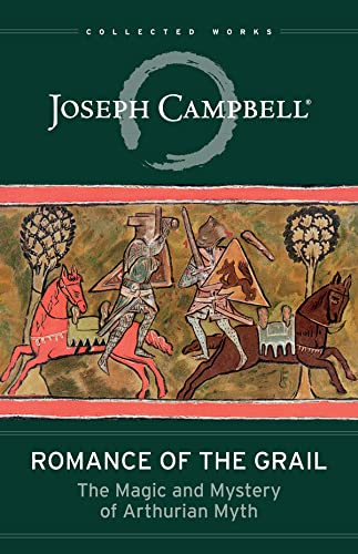 Book cover: knights in battle, Joseph Campbell’s “Romance of the Grail.”
