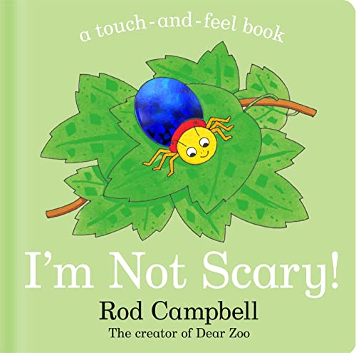 Book cover with a smiling yellow caterpillar on a green leaf.