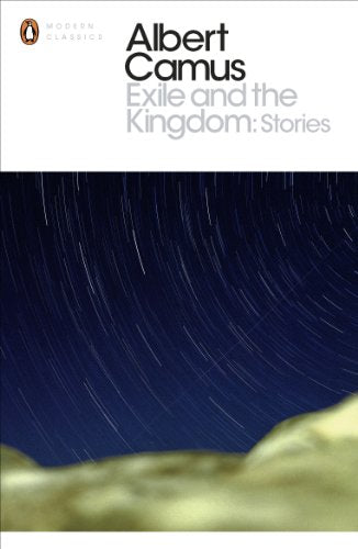 Book cover of Albert Camus' Exile and the Kingdom featuring a starry night sky.