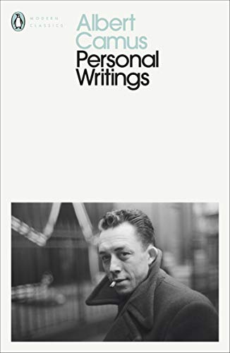 Book cover of Personal Writings by Albert Camus featuring a black and white portrait.