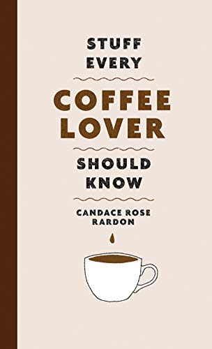 Book cover with text about coffee and a cup illustration.