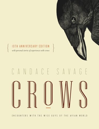 Book cover: close-up of a crow’s head with title “Crows” in large text.