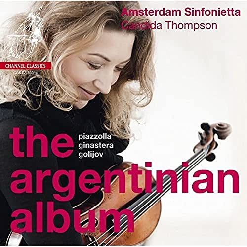 Album cover showing a woman with a violin, titled "The Argentinian Album."