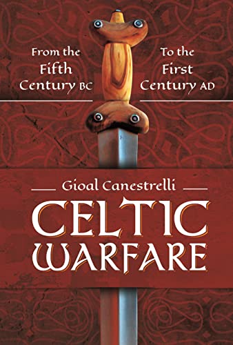 Book cover for “Celtic Warfare” featuring a Celtic sword against a patterned background.