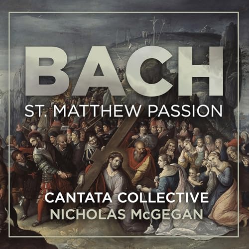 CD cover for Bach’s St. Matthew Passion, depicting the crucifixion.